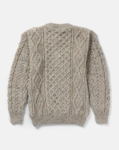 Aran Woollen Mills Men's Wool Sweater Fishermen's Jumper Made in Ireland in Saudi Arabia