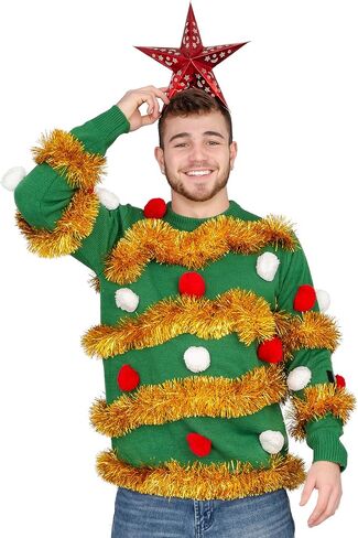 Tinsel Tree Ugly Christmas Sweater in Saudi Arabia