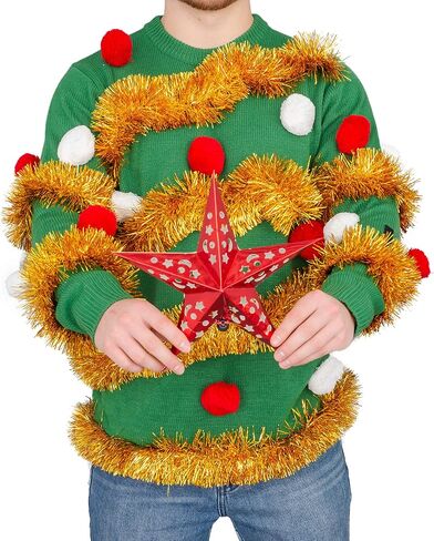 Tinsel Tree Ugly Christmas Sweater in Saudi Arabia