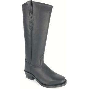 Stagemaster Shooter Boot by Jama Old West (Old West Historical reenactment) - Black in Saudi Arabia