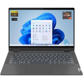 2022 New Flagship Lenovo Premium Flex 14 Convertible Laptop: 14" FHD IPS Touchscreen, Dynamic 8-Core AMD Ryzen 7 5700U, 16GB RAM, 1TB SSD, WiFi-6, HDMI, USB-C, Backlit-KYB, FP-Reader, Win11, T.F in Kuwait
