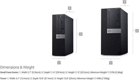 Dell Optiplex 7060 SFF Business Desktop i5-8500 UP to 4.10GHz 16GB DDR4 New 512GB NVMe M.2 SSD Wireless Keyboard Mouse Built in WiFi BT Dual Monitor Support Win10 Pro (Renewed) in Saudi Arabia
