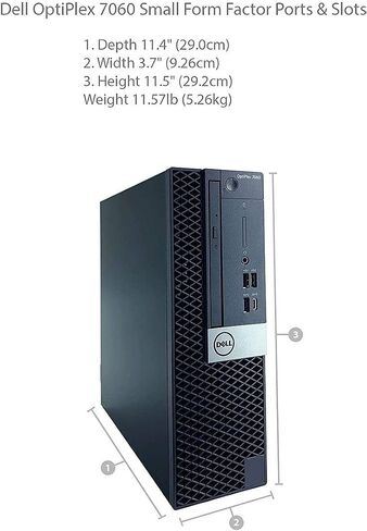 Dell Optiplex 7060 SFF Business Desktop i5-8500 UP to 4.10GHz 16GB DDR4 New 512GB NVMe M.2 SSD Wireless Keyboard Mouse Built in WiFi BT Dual Monitor Support Win10 Pro (Renewed) in Saudi Arabia