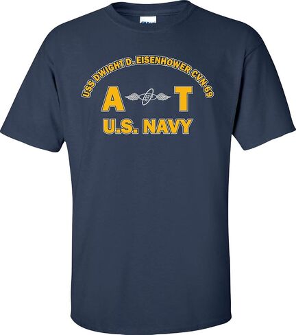 USS Dwight D. Eisenhower CVN-69 Rate at Aviation Electronics Technician T-Shirt in Kuwait