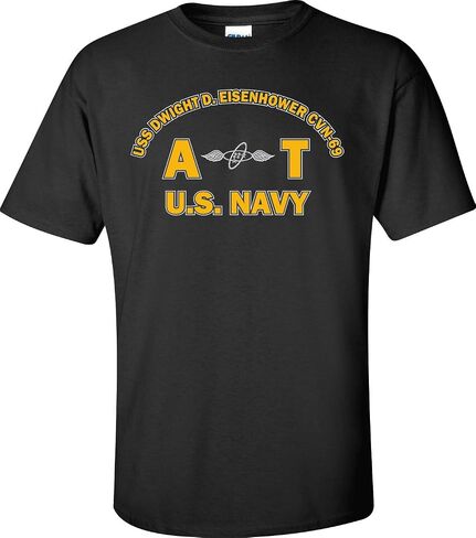 USS Dwight D. Eisenhower CVN-69 Rate at Aviation Electronics Technician T-Shirt in Kuwait