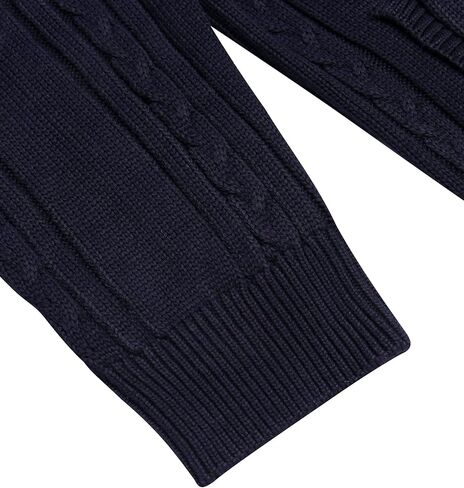 COOFANDY Men's Full Zip Cardigan Sweater Casual Cable Knitted Stand Collar Sweater with Pockets in Kuwait