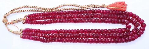 3 Strand AAA Ruby Quartz Hand Curved Watermelon Beads, Ruby Quartz Curved Beads, 10 MM Ruby Quartz Pumpkin Necklace Beads, in Saudi Arabia