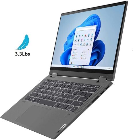 2022 New Flagship Lenovo Premium Flex 14 Convertible Laptop: 14" FHD IPS Touchscreen, Dynamic 8-Core AMD Ryzen 7 5700U, 16GB RAM, 1TB SSD, WiFi-6, HDMI, USB-C, Backlit-KYB, FP-Reader, Win11, T.F in Kuwait