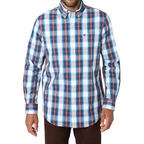 Chaps Men's Button Down Shirt - Long Sleeve Collared Shirt for Men: Wrinkle-Resistant, Sustainable (S-2XL)