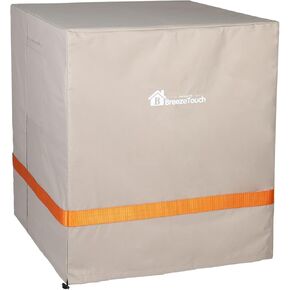 غطاء مكيف الهواء للوحدات الخارجية - غطاء مكيف مربع متين يناسب حتى 32 × 32 × 36 بوصة بني in Kuwait