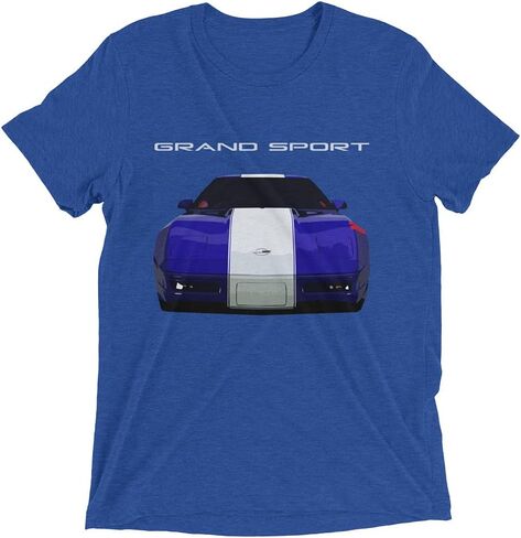 1996 Corvette Grand Sport Vintage Style Thin Tri-Blend Short Sleeve t-Shirt in Saudi Arabia