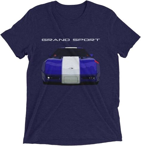 1996 Corvette Grand Sport Vintage Style Thin Tri-Blend Short Sleeve t-Shirt in Saudi Arabia