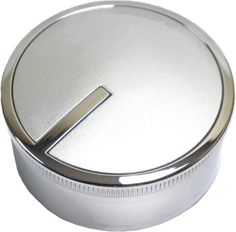 WPW10437088 W10437088 Control Knob Assembly - Compatible Whirlpool Stove Parts - Replaces AP6021400 3020323 PS11754724 - Diameter is Around 2 Inches - Comes in Silver Color in Saudi Arabia
