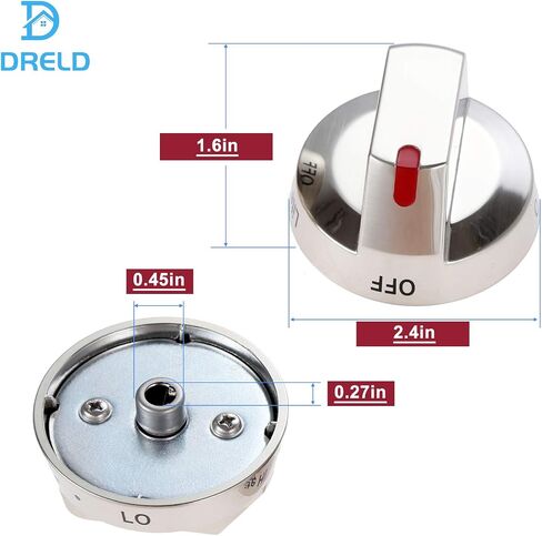 DG64-00473A Stove Knobs Burner Control Dial Knob, Compatible with Samsung Range Oven Gas Stove Knobs NX58F5700WS NX58H5600SS NX58H5650WS NX58J7750SS, Replaces DG64-00472A, AP5917439, PS9606608 (5pcs) in Saudi Arabia