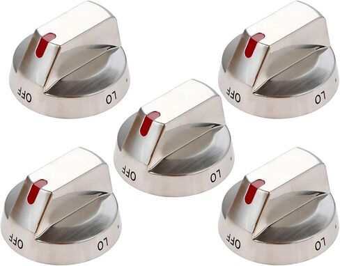 DG64-00473A Stove Knobs Burner Control Dial Knob, Compatible with Samsung Range Oven Gas Stove Knobs NX58F5700WS NX58H5600SS NX58H5650WS NX58J7750SS, Replaces DG64-00472A, AP5917439, PS9606608 (5pcs) in Saudi Arabia