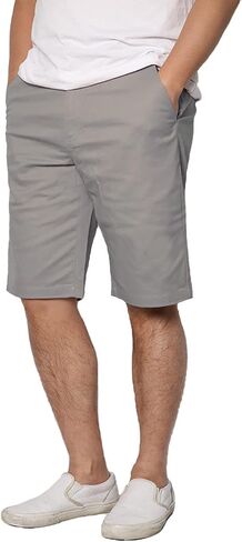 URBANJ Men's Slim-Fit 10.5" Inseam Lightweight Comfort Stretch Chino Shorts in Saudi Arabia