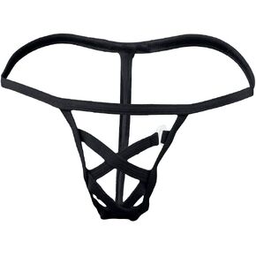 Waist Ice G-Strings Silk Briefs Sexy Bikini Micro Men'sLow Male Panties Mens Intimates Womens Tuxedo (Coffee, One Size) in Saudi Arabia