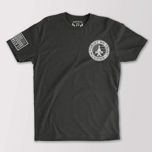 BUNKER 27 F-16 Viper T-Shirt, Fighting Falcon Air Force Shirts in Kuwait