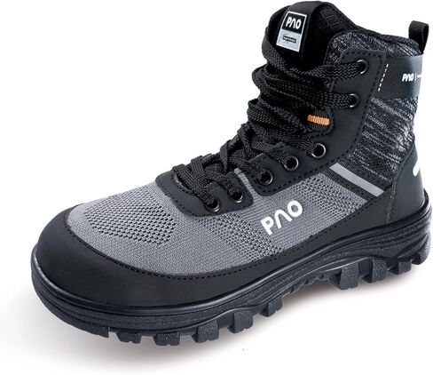 ANDANDA PAO Steel Toe Boots for Men & Women, Microfiber Leather, Kevlar Midsole, Anti-Puncture, Anti-Smash, Lightweight, Non-Slip Steel Toe Work Shoes, Manufacturing, Construction,Logistic in Saudi Arabia