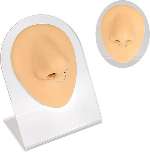 YOFANST 12 قطعة من حلقات الحاجز 16 جرام 18 جرام 20 جرام من الفولاذ المقاوم للصدأ الهلال Pincher C شكل الجاموس حدوة الحصان الحاجز الأنف خواتم الأطواق in Kuwait