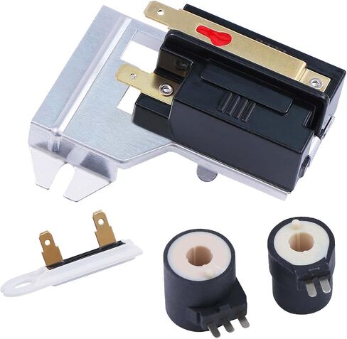338906 WP338906 Flame Sensor 279834 Gas Valve Solenoid Kit 3392519 Thermal Fuse Dryer Replacement Part Compatible with Whirlpool Kenmore Maytag Dryers Replaces 303377 DC32-00008A 306105 14205025 in Saudi Arabia