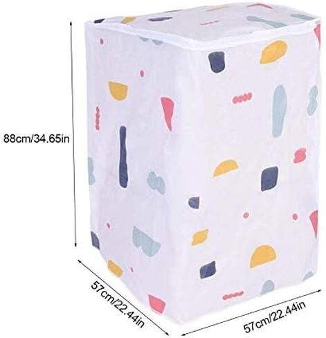 Yosoo Dust Proof Roller Washing Machine Top Covers, Waterproof Washer/Dryer Cover Protective Dust Storage Bag, Top Load (22.44 x 22.44 x 34.65in) in Saudi Arabia