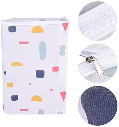 Yosoo Dust Proof Roller Washing Machine Top Covers, Waterproof Washer/Dryer Cover Protective Dust Storage Bag, Top Load (22.44 x 22.44 x 34.65in) in Saudi Arabia