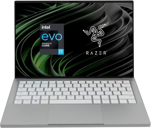 Razer Book 13 Laptop: Intel Core i7-1165G7 4 Core, Intel Iris Xe, 13.4" FHD 60Hz (1920x1200), 16GB RAM, 512GB SSD PCIe M.2 - Windows 11 - CNC Aluminum - Chroma RGB - Thunderbolt 4 - Mercury White in Saudi Arabia