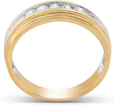 1/4 Ct Diamond Mens Wedding Ring 10k Yellow Gold in Saudi Arabia