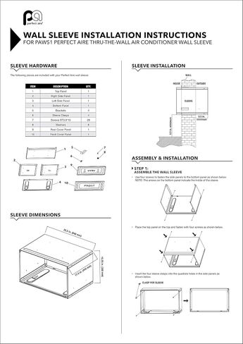 PerfectAire Air Conditioner Wall Sleeve in Saudi Arabia