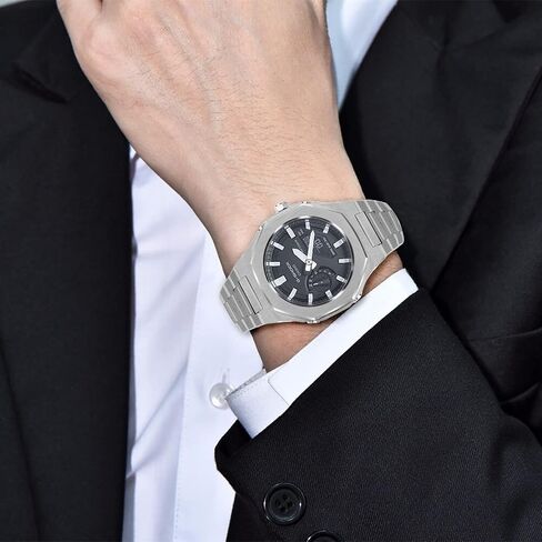 Hontao GA2100 5rd Model Home Oak All Metal Bezel Strap Simple Style In-one Watch Bands For GA2100/2110 Accessories in Saudi Arabia