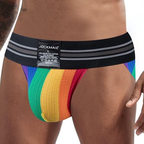 JOCKMAIL Men Briefs Underwear Rainbow Athletic Briefs Men Underwear for Sport Gym in Saudi Arabia