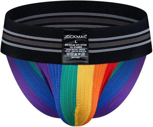 JOCKMAIL Men Briefs Underwear Rainbow Athletic Briefs Men Underwear for Sport Gym in Saudi Arabia