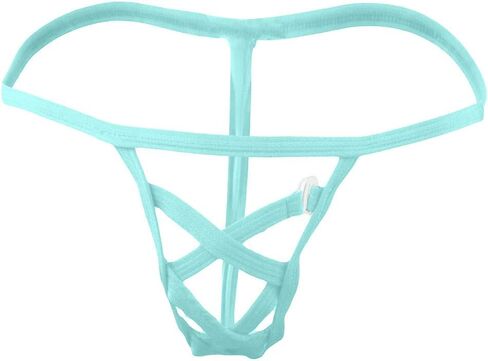Waist Ice G-Strings Silk Briefs Sexy Bikini Micro Men'sLow Male Panties Mens Intimates Womens Tuxedo (Coffee, One Size) in Kuwait