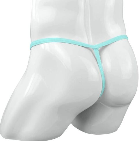 Waist Ice G-Strings Silk Briefs Sexy Bikini Micro Men'sLow Male Panties Mens Intimates Womens Tuxedo (Coffee, One Size) in Kuwait