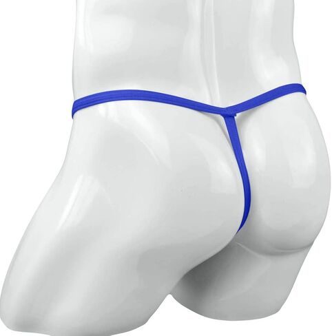 Waist Ice G-Strings Silk Briefs Sexy Bikini Micro Men'sLow Male Panties Mens Intimates Womens Tuxedo (Coffee, One Size) in Kuwait