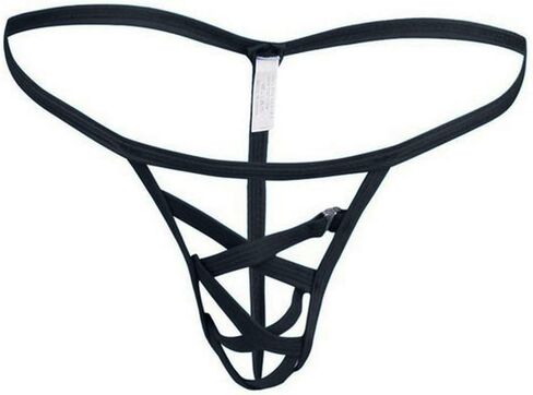 Waist Ice G-Strings Silk Briefs Sexy Bikini Micro Men'sLow Male Panties Mens Intimates Womens Tuxedo (Coffee, One Size) in Saudi Arabia
