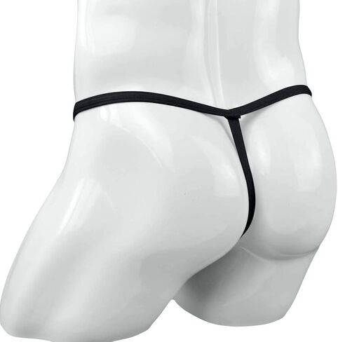 Waist Ice G-Strings Silk Briefs Sexy Bikini Micro Men'sLow Male Panties Mens Intimates Womens Tuxedo (Coffee, One Size) in Saudi Arabia