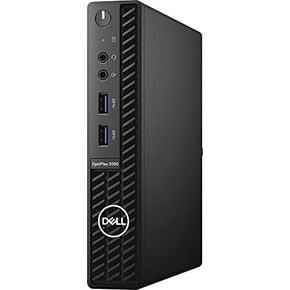 Dell OptiPlex 3000 3080 Desktop Computer - Intel Core i5 10th Gen i5-10500T Hexa-core (6 Core) 2.30 GHz - 8 GB RAM DDR4 SDRAM - 256 GB NVMe M.2 PCI Express M.2 SSD - Micro PC - Black (Renewed) in Kuwait