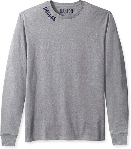 Daxton Premium Dallas Men Long Sleeves T Shirt Ultra Soft Medium Weight Cotton in Saudi Arabia