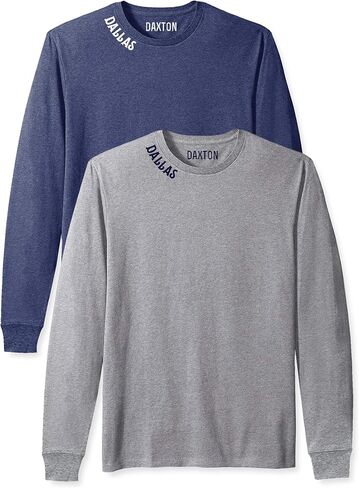 Daxton Premium Dallas Men Long Sleeves T Shirt Ultra Soft Medium Weight Cotton in Saudi Arabia