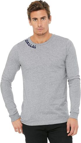 Daxton Premium Dallas Men Long Sleeves T Shirt Ultra Soft Medium Weight Cotton in Saudi Arabia
