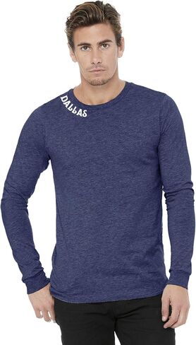 Daxton Premium Dallas Men Long Sleeves T Shirt Ultra Soft Medium Weight Cotton in Saudi Arabia