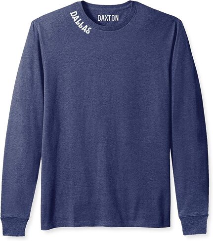 Daxton Premium Dallas Men Long Sleeves T Shirt Ultra Soft Medium Weight Cotton in Saudi Arabia