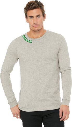 Daxton Premium Dallas Men Long Sleeves T Shirt Ultra Soft Medium Weight Cotton in Saudi Arabia