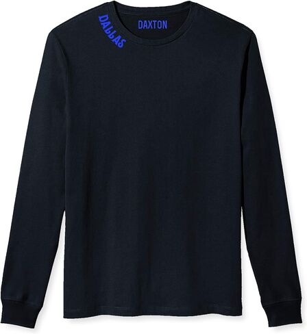 Daxton Premium Dallas Men Long Sleeves T Shirt Ultra Soft Medium Weight Cotton in Saudi Arabia