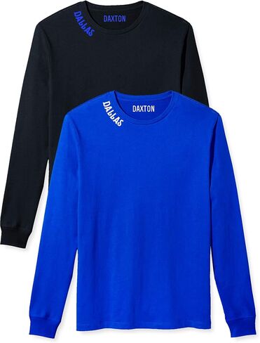 Daxton Premium Dallas Men Long Sleeves T Shirt Ultra Soft Medium Weight Cotton in Saudi Arabia