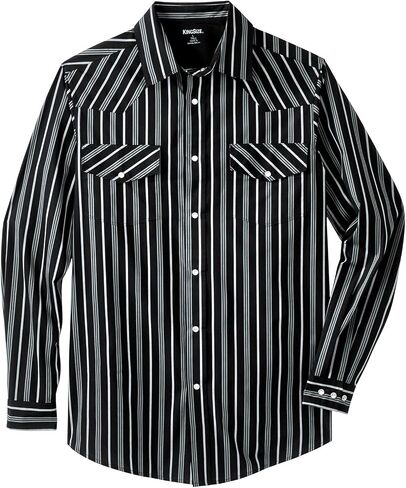 KingSize Boulder Creek Men's Big & Tall Western Snap Front Shirt in Kuwait