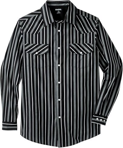 KingSize Boulder Creek Men's Big & Tall Western Snap Front Shirt in Kuwait