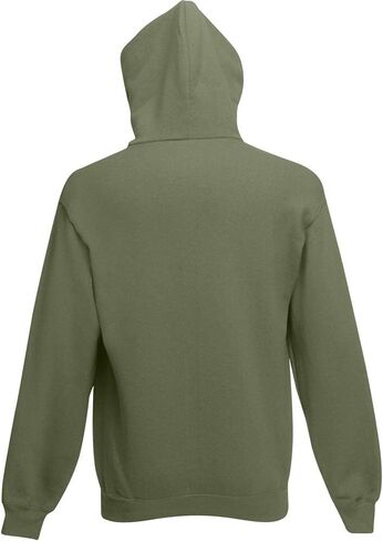 Fruit of The Loom Mens Hooded Sweatshirt Jacket (L) (Classic Olive) in Saudi Arabia